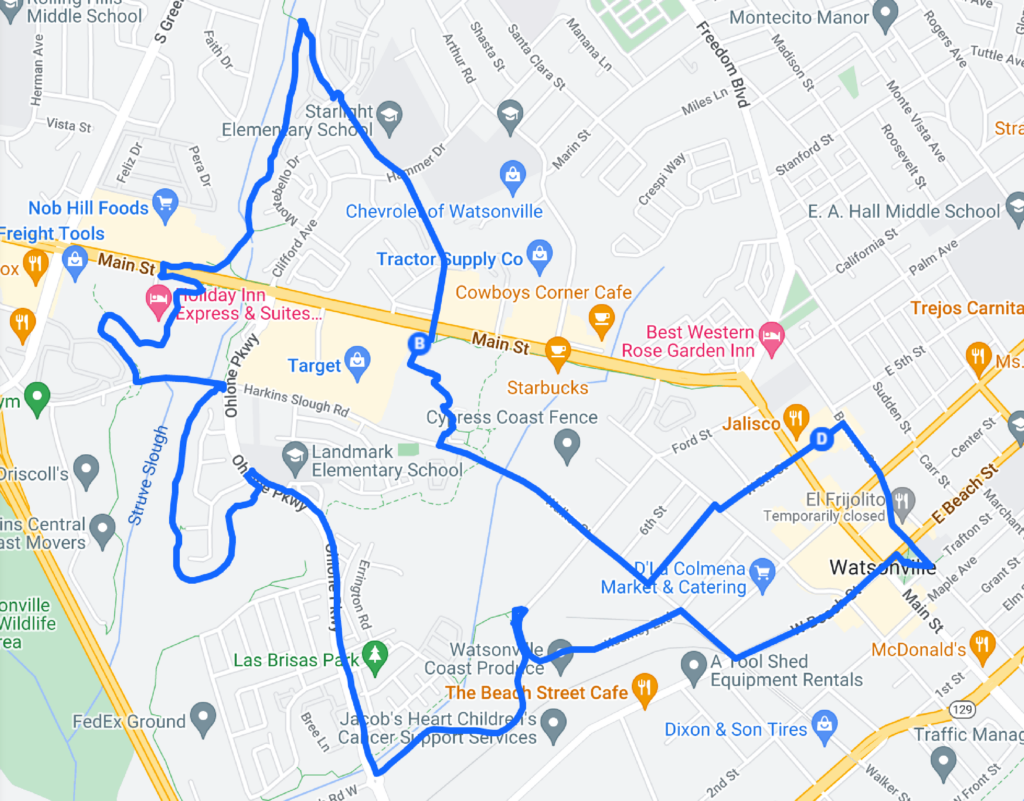 Modo Safe Routes for Cycling in Santa Cruz County