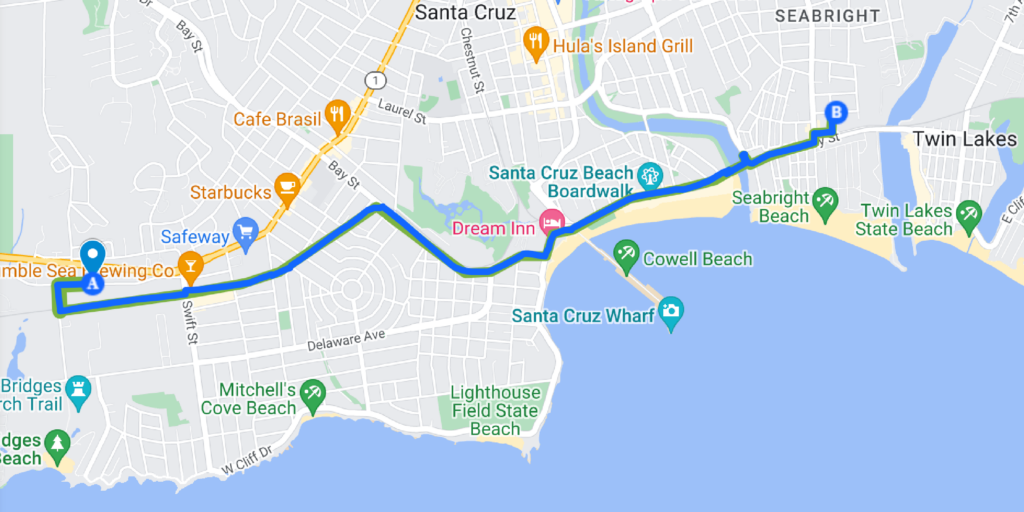 Modo Safe Routes for Cycling in Santa Cruz County