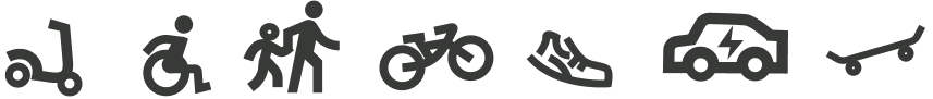 transportation and mobility icons